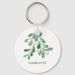 Gepersonaliseerd Mistletoe Sleutelhanger