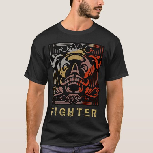 Gepersonaliseerd - Mixed Martial Arts Fighter T-shirt (Voorkant)