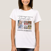 Gepersonaliseerd Modern | 5 Foto | Afstuderen T-shirt (Voorkant)
