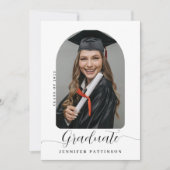 Gepersonaliseerd modern Afstuderen Aankondiging (Voorkant)