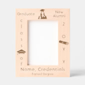 Gepersonaliseerd Modern Afstuderen Foto Pet, Diplo Gegraveerde Lijstjes (Voorkant)