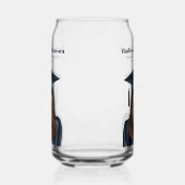 Gepersonaliseerd Modern Afstuderen Vrouw Afstudere Blikvorm Glas (Rechts)