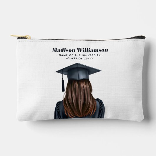 Gepersonaliseerd Modern Afstuderen Vrouw Afstudere Etui (Voorkant)