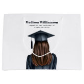 Gepersonaliseerd Modern Afstuderen Vrouw Afstudere Groot Cadeauzakje (Voorkant)