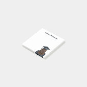 Gepersonaliseerd Modern Afstuderen Vrouw Afstudere Post-it® Notes (Schuin)