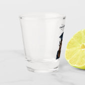 Gepersonaliseerd Modern Afstuderen Vrouw Afstudere Shot Glas (Links)