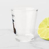 Gepersonaliseerd Modern Afstuderen Vrouw Afstudere Shot Glas (Rechts)