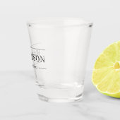 Gepersonaliseerd Modern Best Man Groomsmen Gift Shot Glas (Rechts)