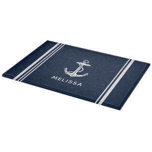 Gepersonaliseerd modern bootanker snijplank