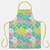 Gepersonaliseerd Modern Bud & Flower Pattern Schor Schort (Voorkant)