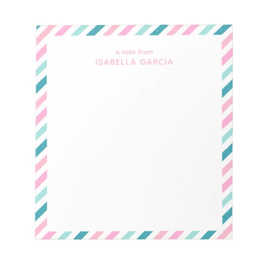 Gepersonaliseerd Modern Cool Notitieblok (Voorkant)