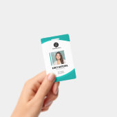 Gepersonaliseerd Modern Corporate Employee ID Gree Badge (Handheld)