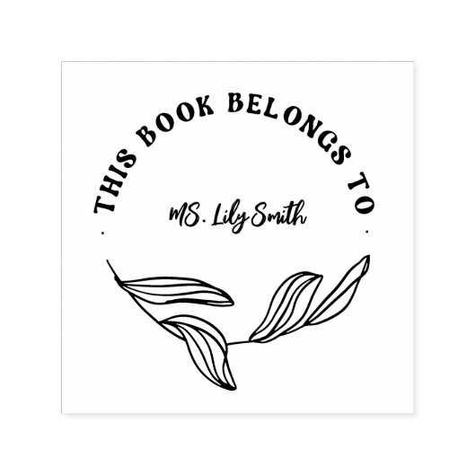 Gepersonaliseerd Modern Dit boek is van de leraar Zelfinktende Stempel (Design)