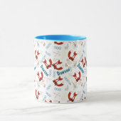 Gepersonaliseerd modern fox Woodland FOREST Patter Mok (Midden)