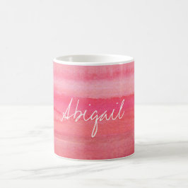 Gepersonaliseerd Modern Girl Pink Rose Koffiemok