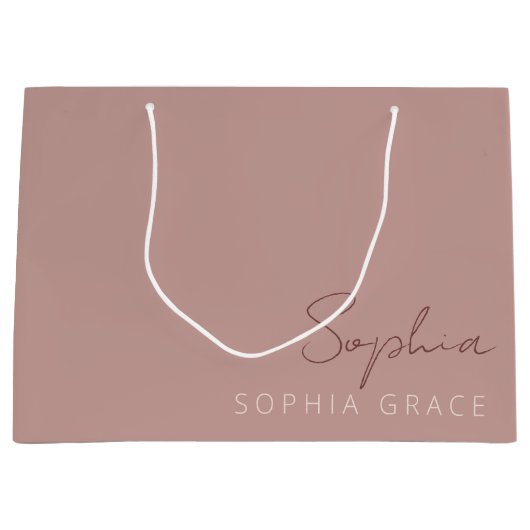 Gepersonaliseerd modern handgeschreven schrift Sto Groot Cadeauzakje (Voorkant)