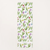 Gepersonaliseerd modern kleurrijk tulpenpatroon yogamat (Voorkant)