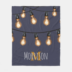 Gepersonaliseerd - Modern Koord van Lichten Fleece Deken