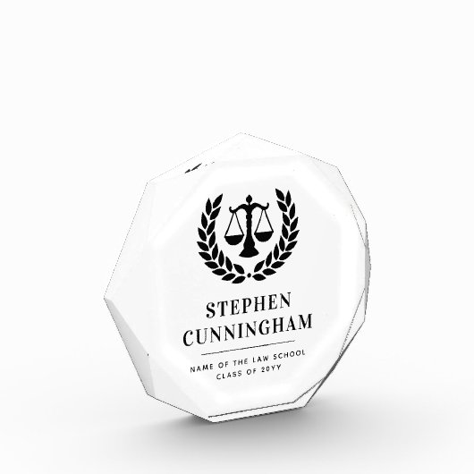 Gepersonaliseerd Modern Law School Afstuderen Fotoblokken (Links)