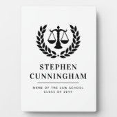 Gepersonaliseerd Modern Law School Afstuderen Fotoplaat (voorkant)