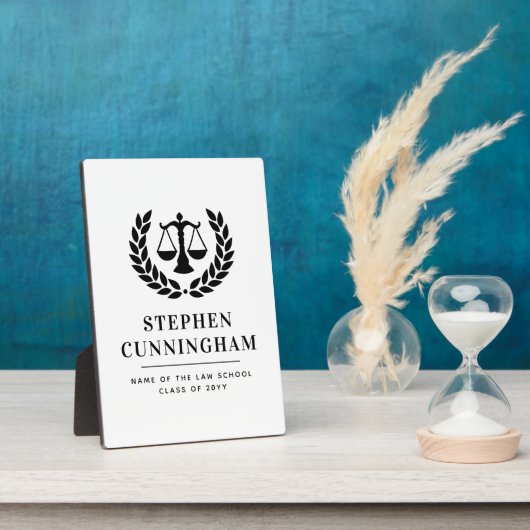 Gepersonaliseerd Modern Law School Afstuderen Fotoplaat (Zijkant)