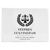 Gepersonaliseerd Modern Law School Afstuderen Groot Cadeauzakje (Achterkant)