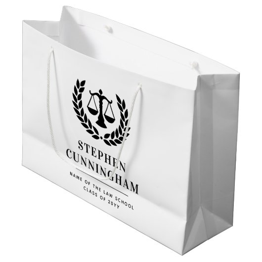 Gepersonaliseerd Modern Law School Afstuderen Groot Cadeauzakje (Voorkant Gekanteld)