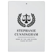 Gepersonaliseerd Modern Law School Afstuderen Klembord (Achterkant)
