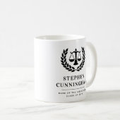 Gepersonaliseerd Modern Law School Afstuderen Koffiemok (Voorkant rechts)