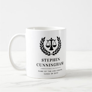 Gepersonaliseerd Modern Law School Afstuderen Koffiemok