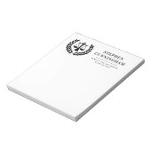 Gepersonaliseerd Modern Law School Afstuderen Notitieblok (Linkerzijde)
