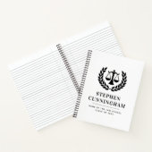 Gepersonaliseerd Modern Law School Afstuderen Notitieboek (Binnen)