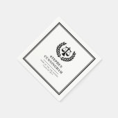 Gepersonaliseerd Modern Law School Afstuderen Servet (Hoek)