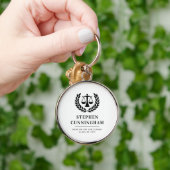 Gepersonaliseerd Modern Law School Afstuderen Sleutelhanger (Hand)