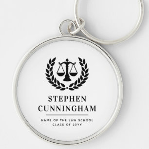 Gepersonaliseerd Modern Law School Afstuderen Sleutelhanger