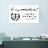 Gepersonaliseerd Modern Law School Afstuderen Spandoek (Beurs)