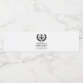 Gepersonaliseerd Modern Law School Afstuderen Waterfles Etiket (Enkel label)