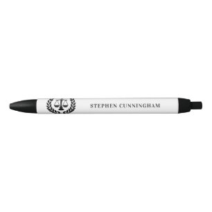 Gepersonaliseerd Modern Law School Afstuderen Zwarte Inkt Pen