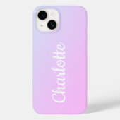 Gepersonaliseerd Modern Lila Ombre Case-Mate iPhone Case (Achterkant)