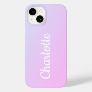 Gepersonaliseerd Modern Lila Ombre Case-Mate iPhone 14 Hoesje
