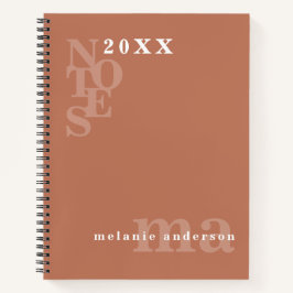 Gepersonaliseerd modern minimalistisch Boho Notiti Notitieboek