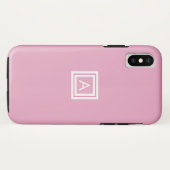 Gepersonaliseerd modern monogram Case-Mate iPhone case (Achterkant (horizontaal))