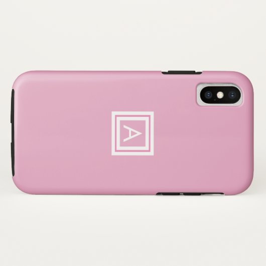 Gepersonaliseerd modern monogram Case-Mate iPhone case (Achterkant (horizontaal))