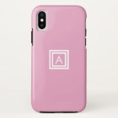 Gepersonaliseerd modern monogram Case-Mate iPhone case (Achterkant)