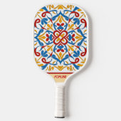 Gepersonaliseerd modern mozaïek pickleball paddle (Achterkant)