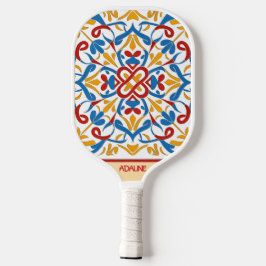 Gepersonaliseerd modern mozaïek pickleball paddle