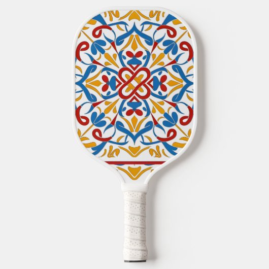 Gepersonaliseerd modern mozaïek pickleball paddle (Voorkant)