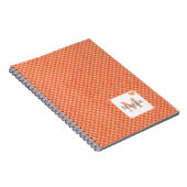 Gepersonaliseerd modern perzikontwerp notitieboek (Rechterzijde)