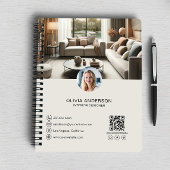 Gepersonaliseerd modern professioneel bedrijf notitieboek