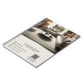 Gepersonaliseerd modern professioneel bedrijf notitieboek (Linkerzijde)